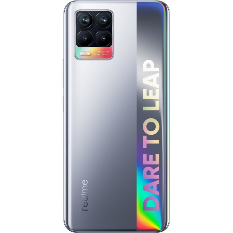 Smartphone Realme 8 / 4G / 8 Go / 128 Go / Argent Cyber