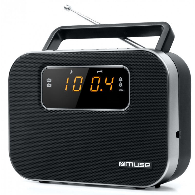 Radio-Réveil PLL Double Alarme Muse M-081R