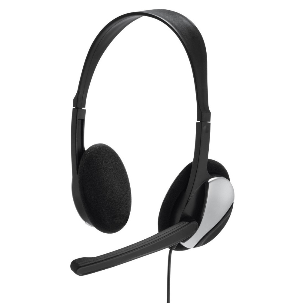 Casque-micro stéréo Hama "HS-P100" de bureau pour PC / Noir