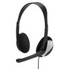Casque-micro stéréo Hama "HS-P100" de bureau pour PC / Noir