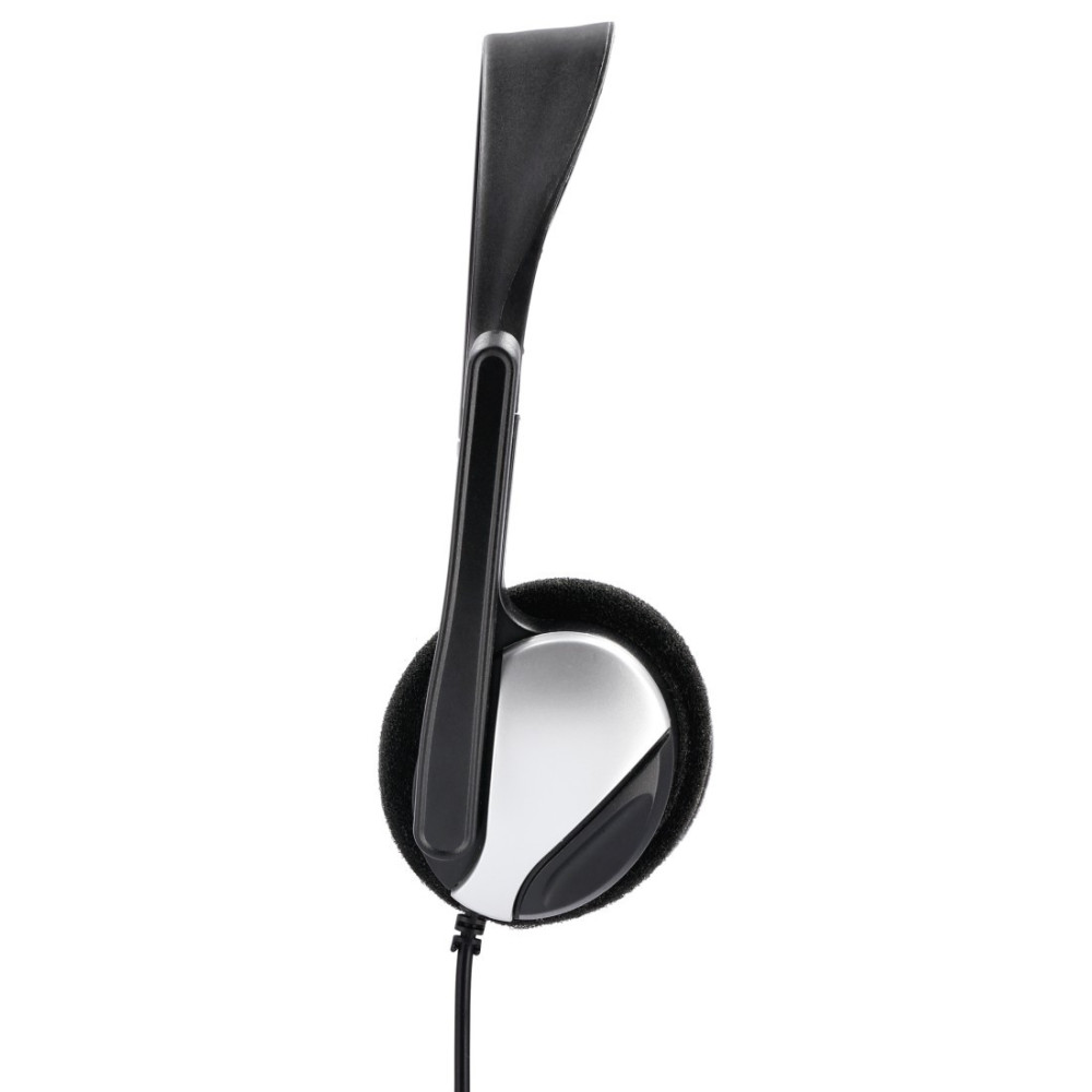 Casque-micro stéréo Hama "HS-P100" de bureau pour PC / Noir