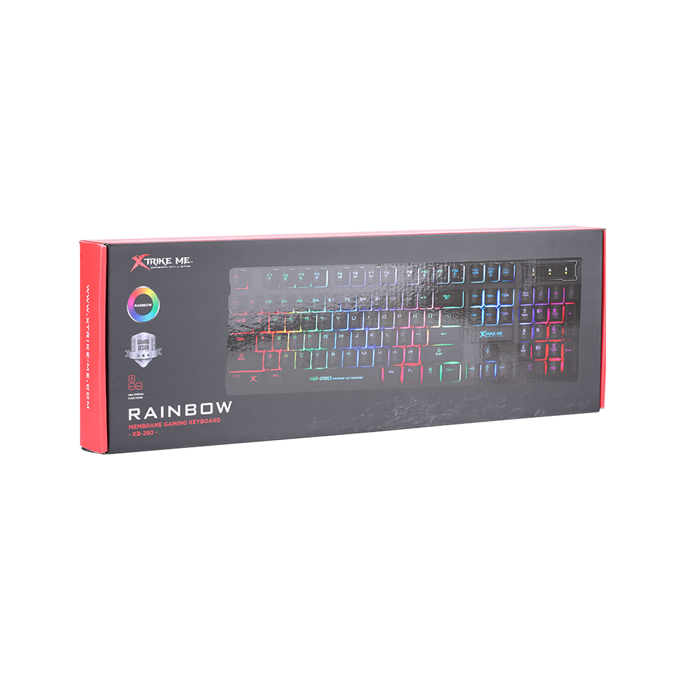 Clavier Gaming Xtrike Me KB-280 / RGB / Noir