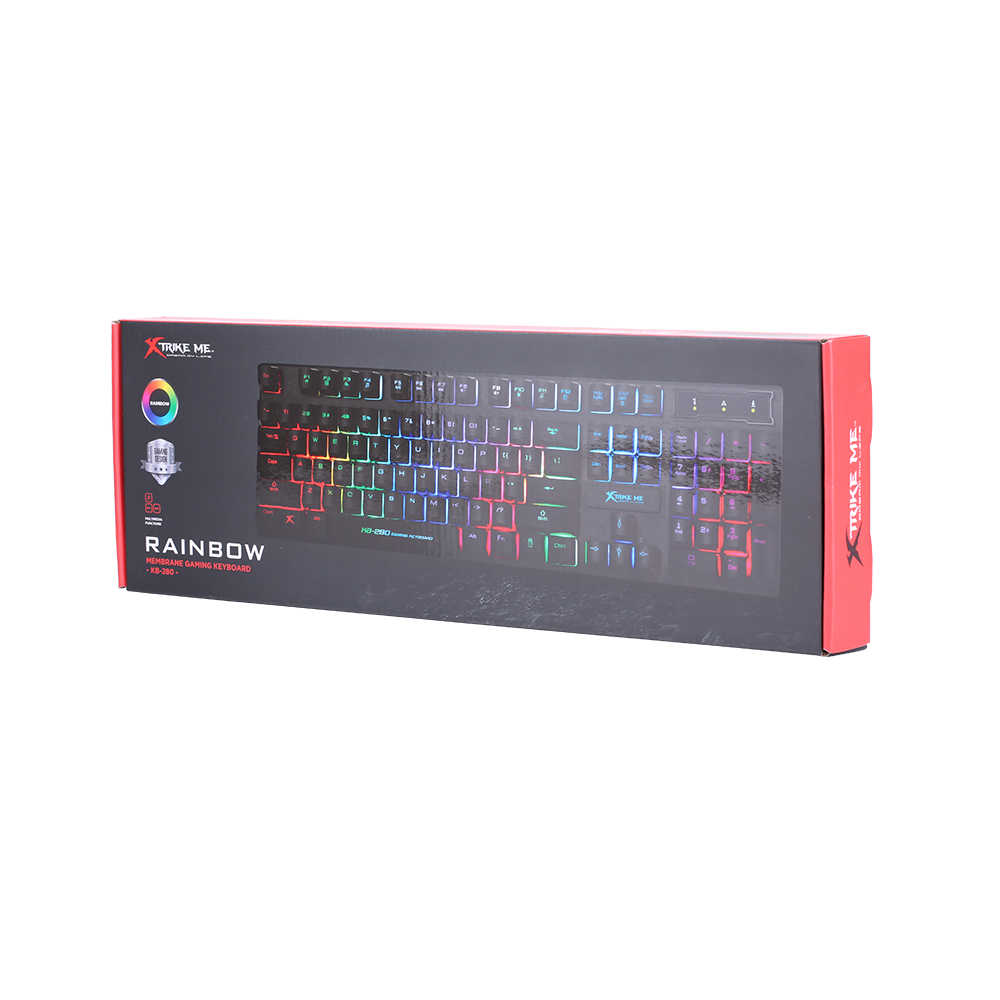 Clavier Gaming Xtrike Me KB-280 / RGB / Noir