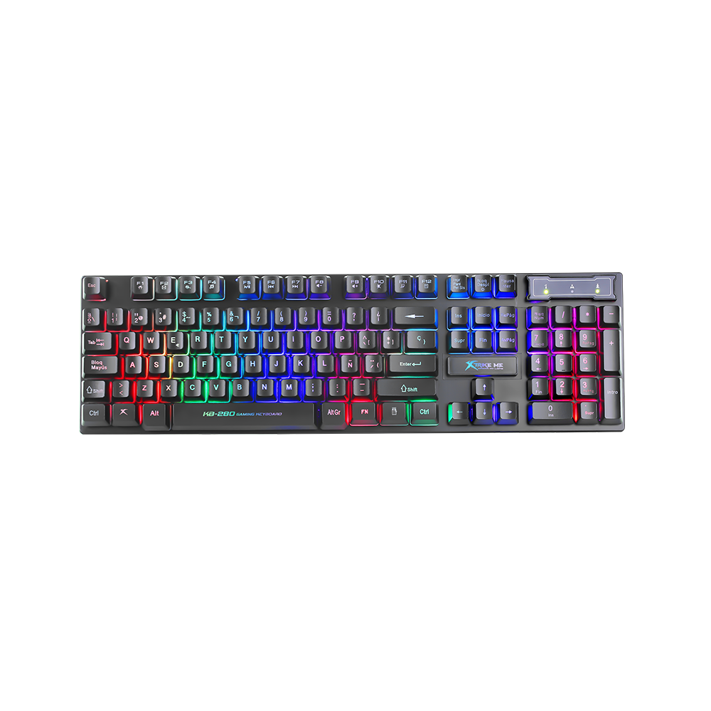 Clavier Gaming Xtrike Me KB-280 / RGB / Noir