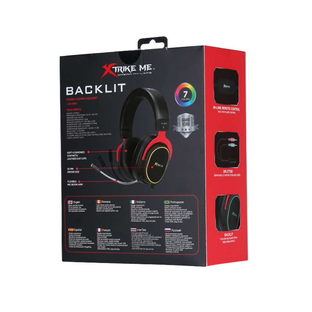 Casque Gaming XTRKIE ME GH-899 / RGB