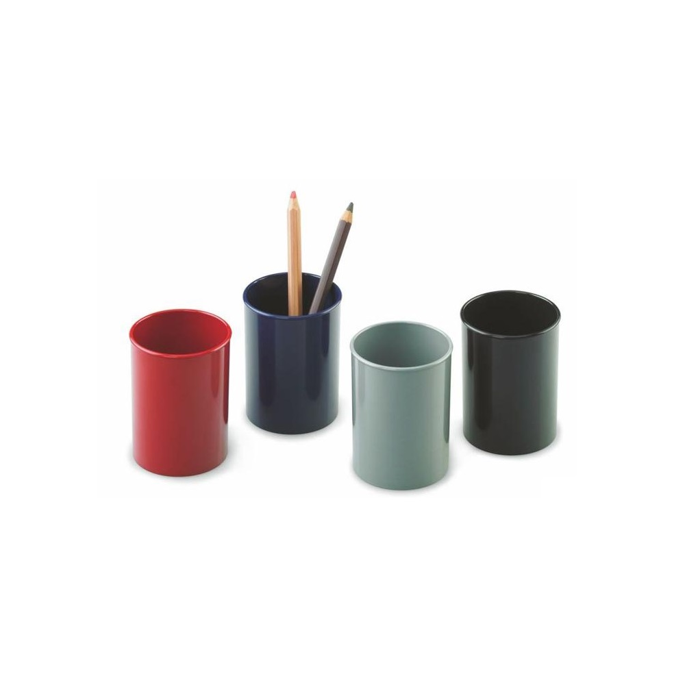 Pot à crayons rond Faibo opaque / Rouge