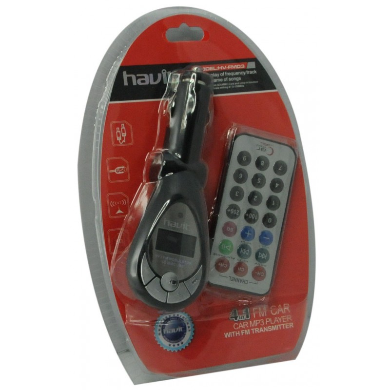  Allume Cigare Radio FM / Lecteur Cartes / Lecteur MP3