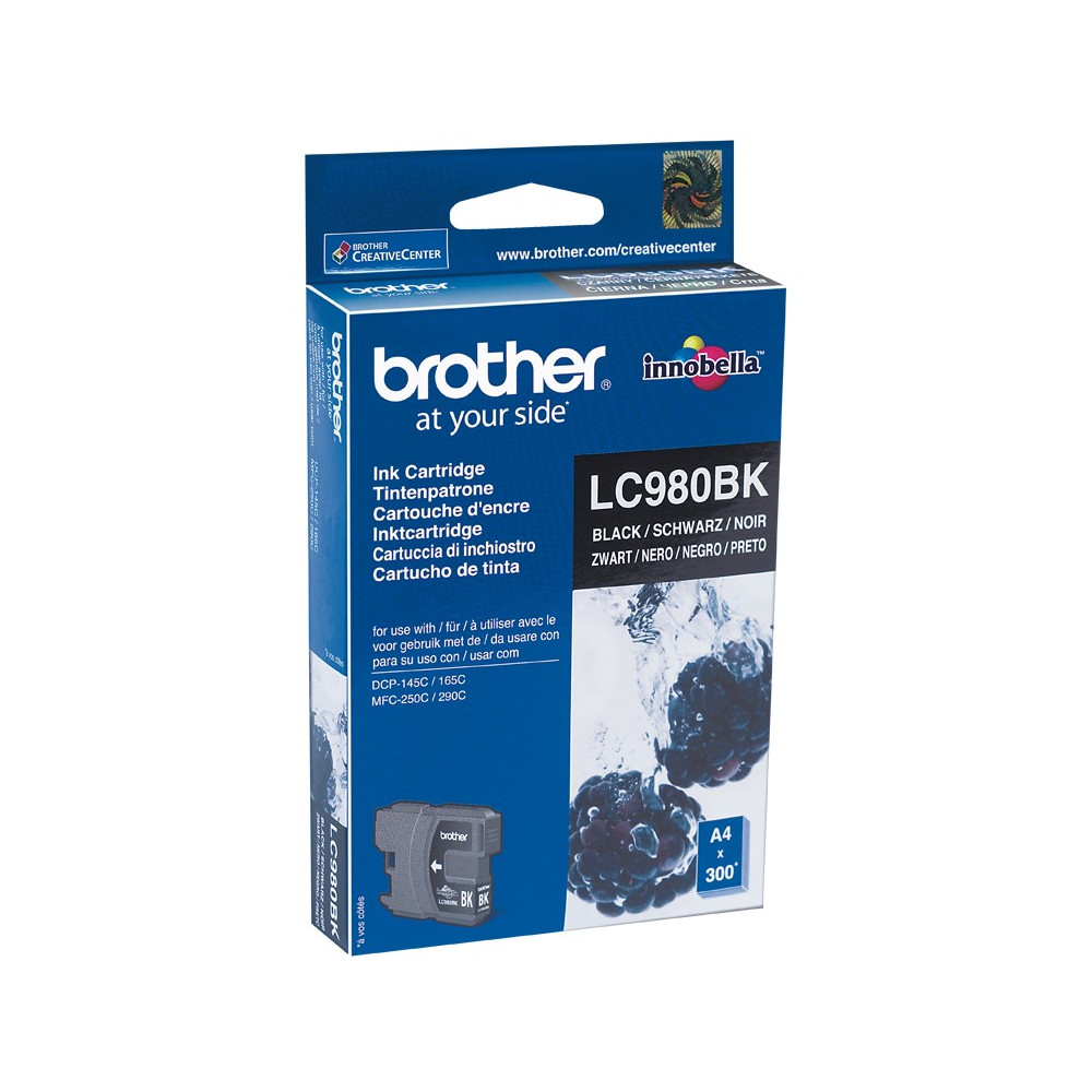 Cartouche Jet d'encre Originale Brother LC980BK / Noir