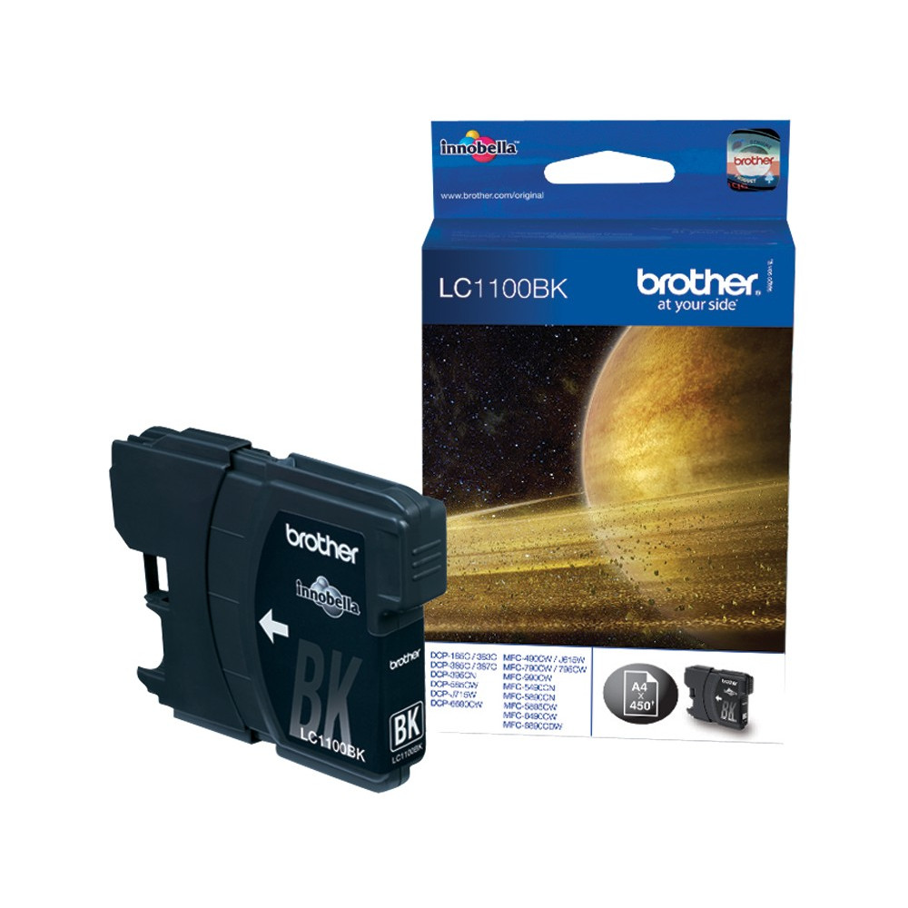 Cartouche Jet d'encre Originale Brother LC1100BK / Noir