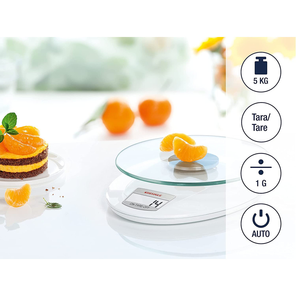 Balance de cuisine électronique Soehnle Roma 65847 / Blanc