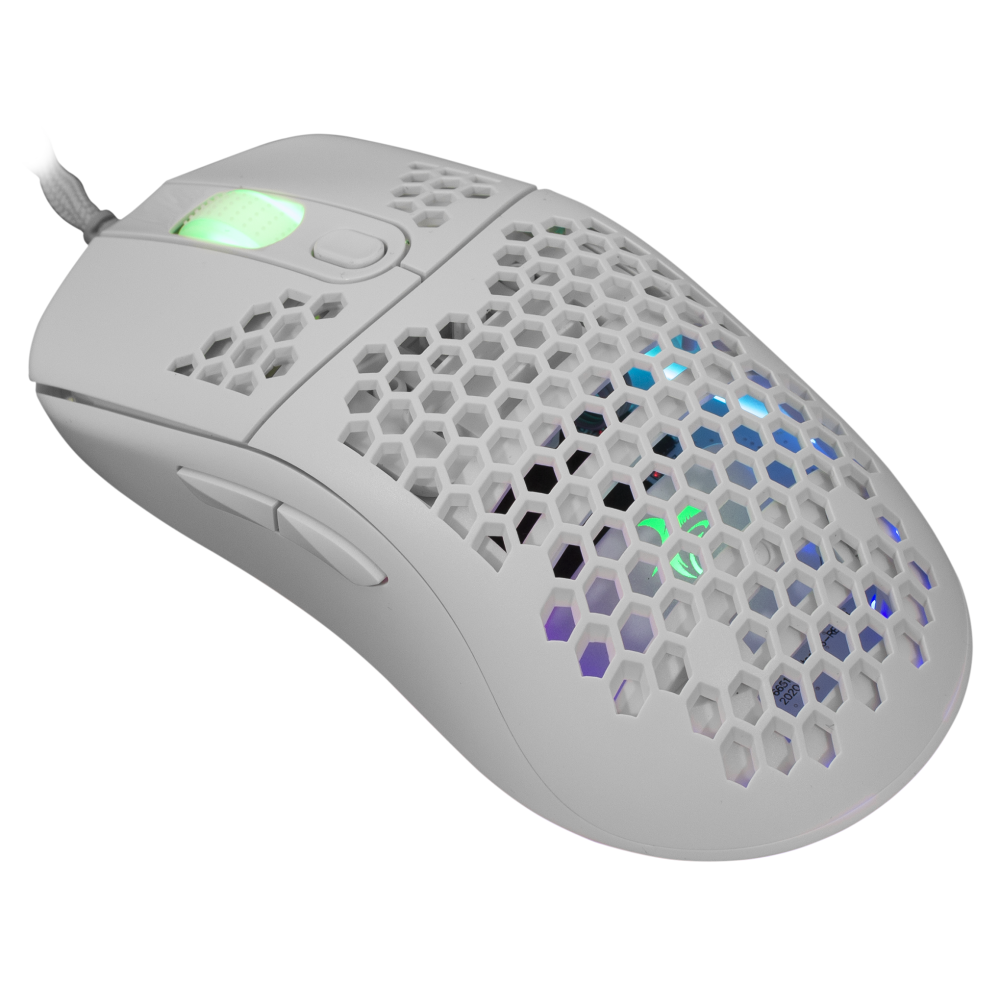 Souris Gaming White Shark GALAHAD GM-5007 / 6400 dpi / Blanc