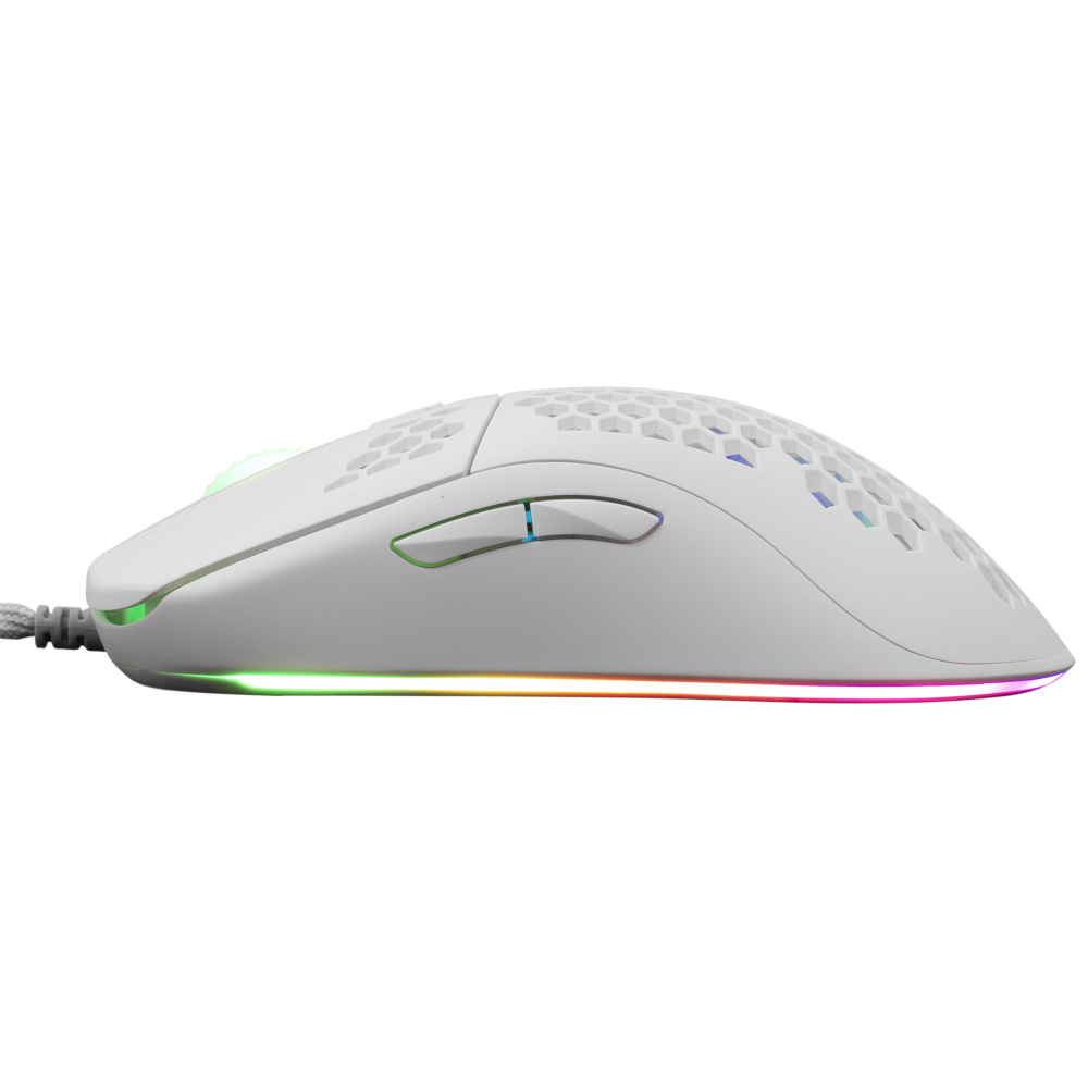 Souris Gaming White Shark GALAHAD GM-5007 / 6400 dpi / Blanc