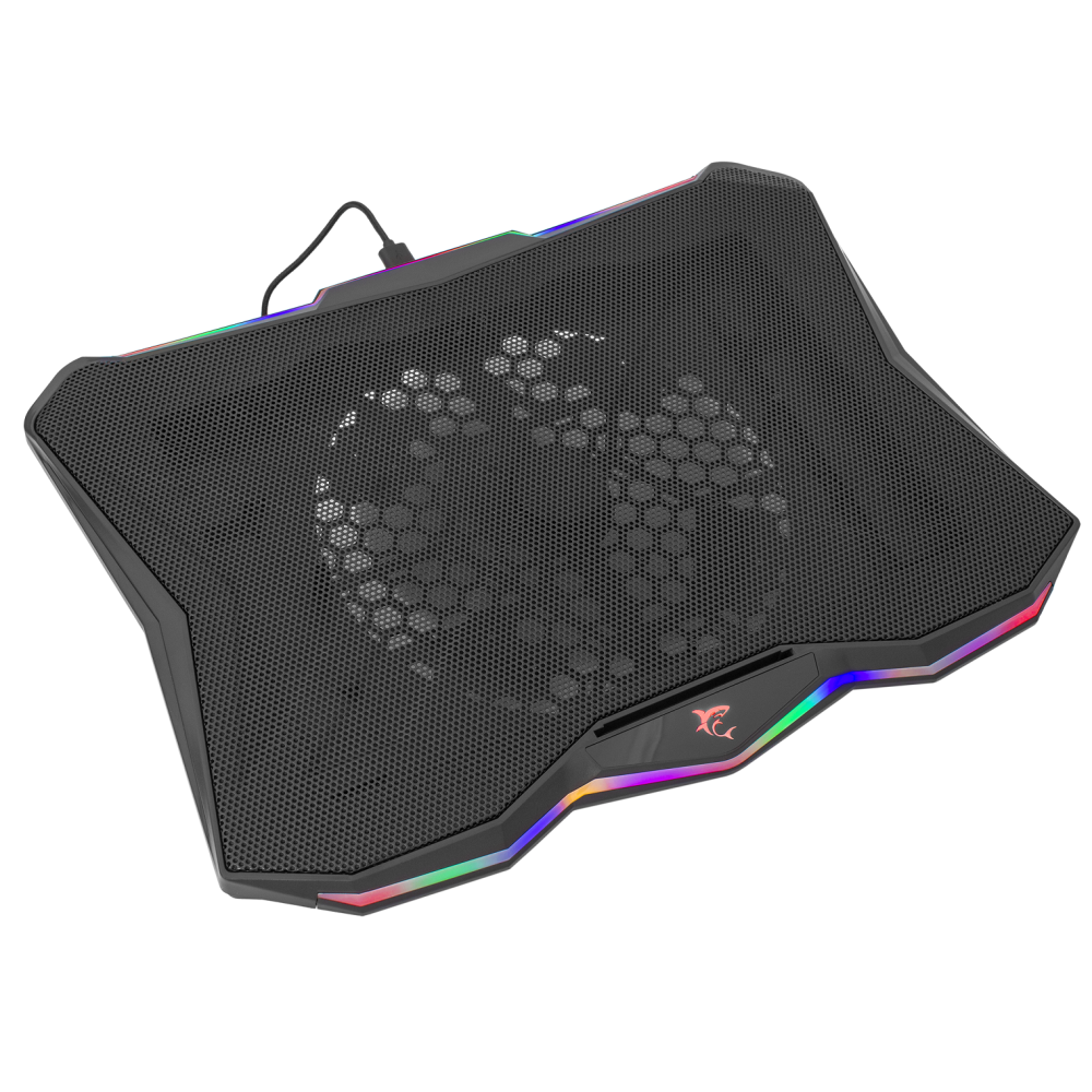 Refroidisseur Gaming White Shark GCP-03 GLACIER RGB pour Pc portable 17.3"