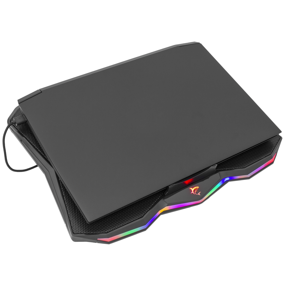 Refroidisseur Gaming White Shark GCP-03 GLACIER RGB pour Pc portable 17.3"