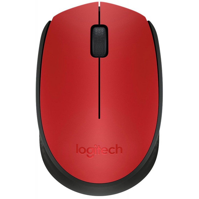 Souris Ambidextre RF sans fil Optique 1000 DPI Rouge - LOGITECH -  SOU_LOG_M187_RED 