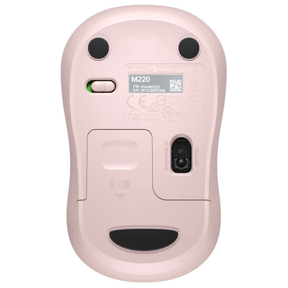 Souris sans fil Logitech M220 Silent / Rose