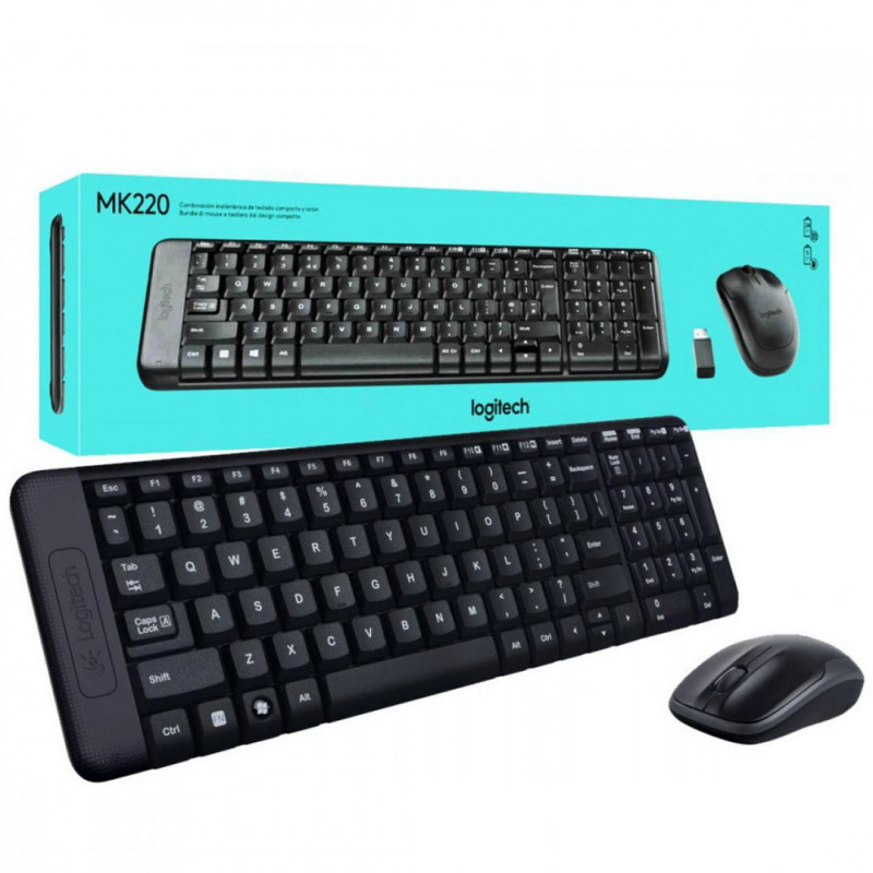 Ensemble Clavier Souris Sans Fil Logitech MK220