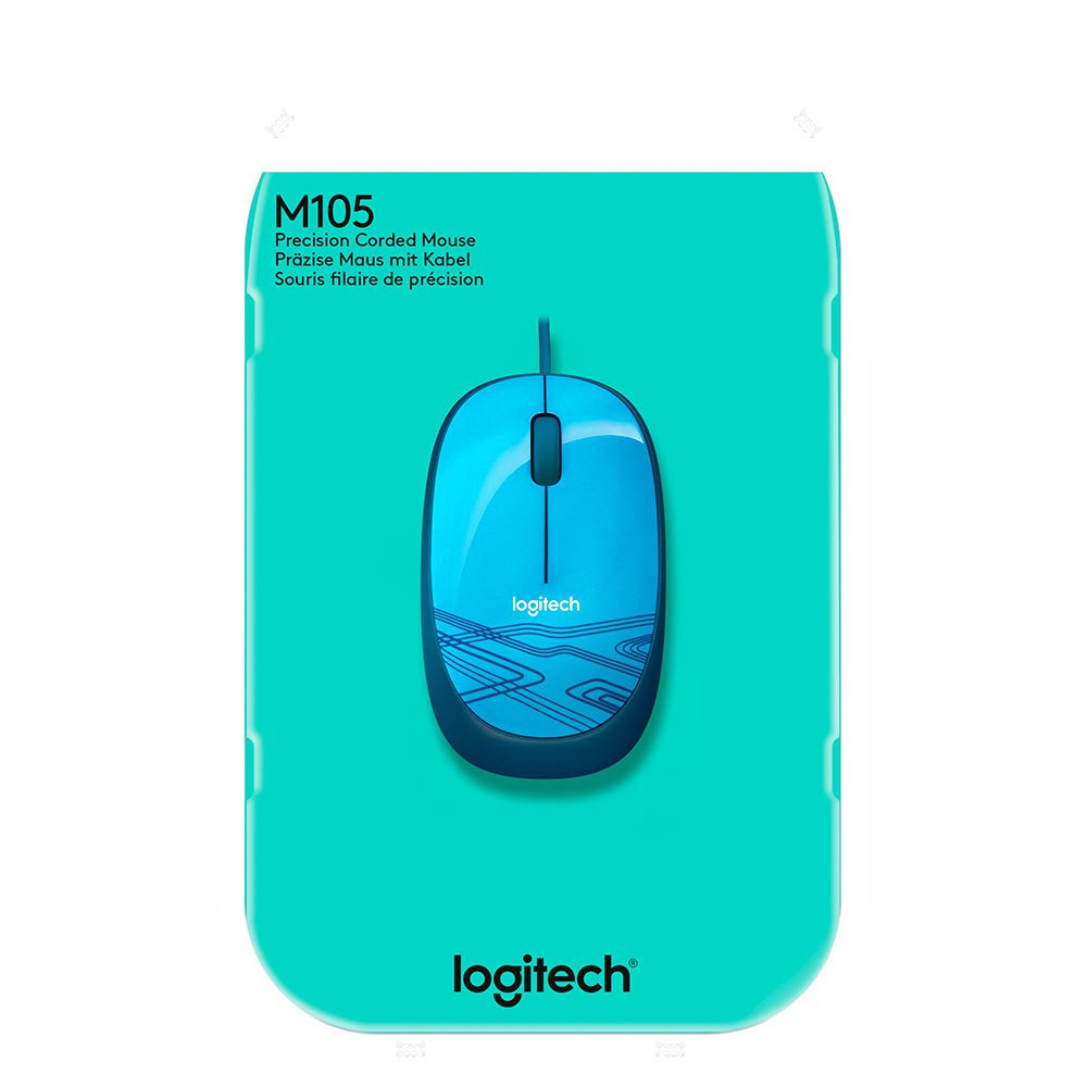 Souris Optique Logitech USB M105 / Bleu