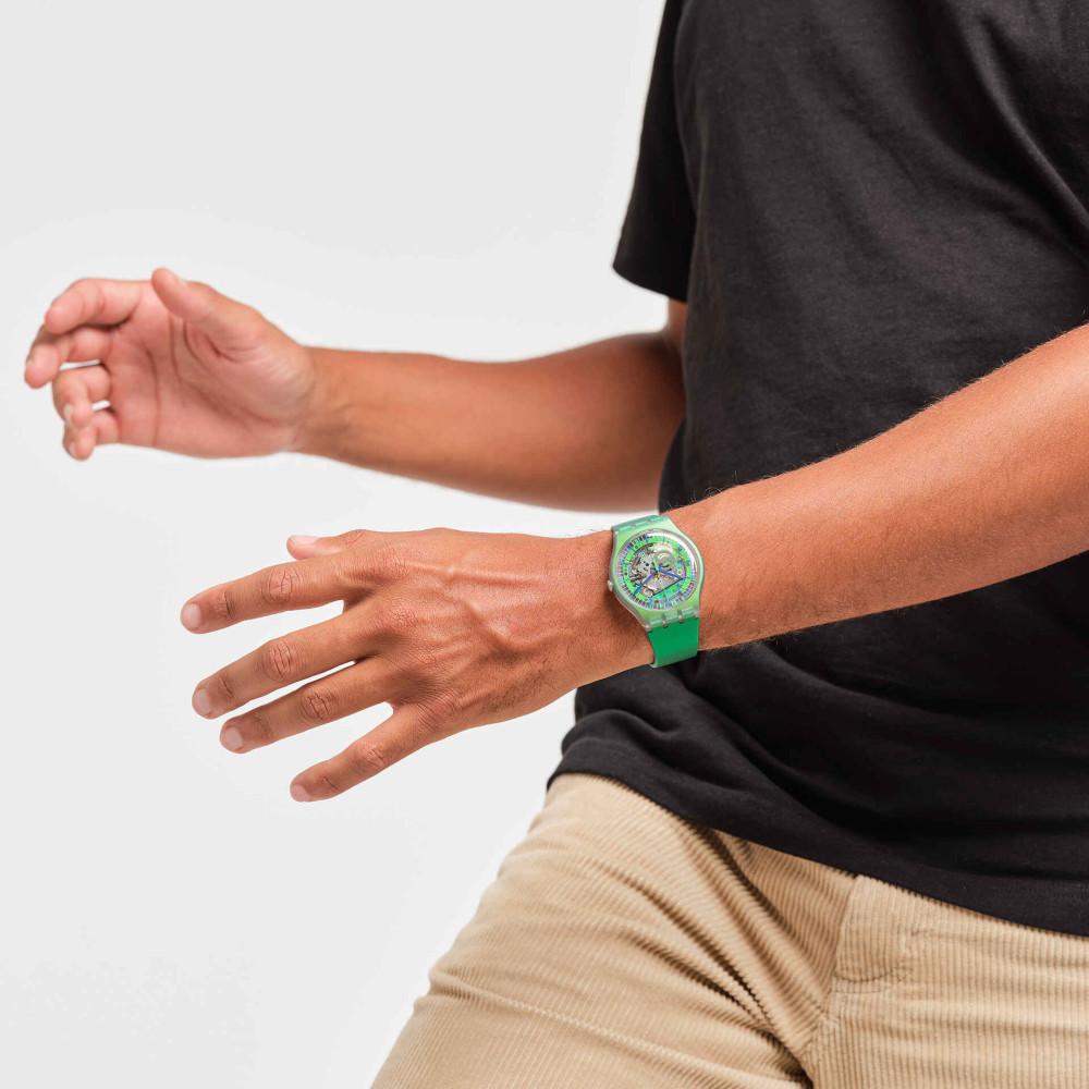 Montre Mixte Swatch SHIMMER GREEN SUOM117