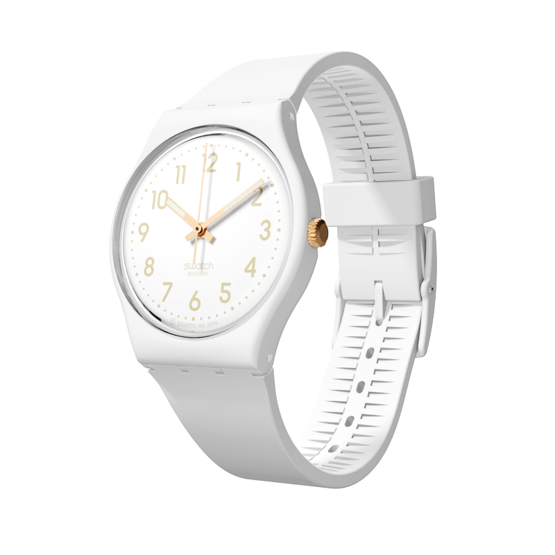 Montre SWATCH - WHITE BISHOP Unisex Bracelet Blanc - GW164