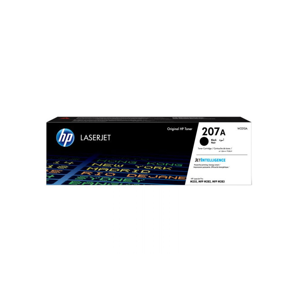 Cartouche de toner HP 207A noir LaserJet  originale / 1 350 pages W2210A