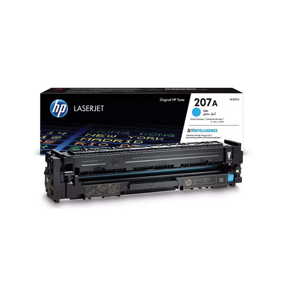 Cartouche de toner HP 207A cyan LaserJet  originale / 1 250 pages W2211A