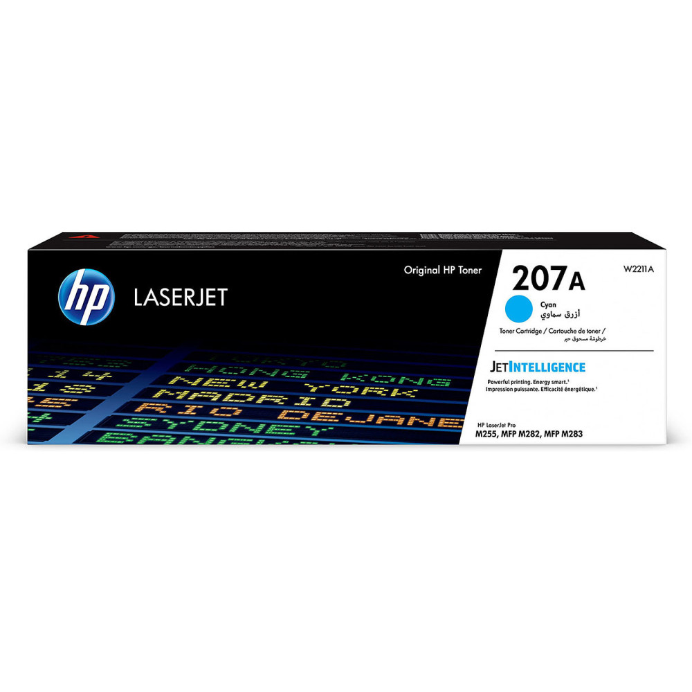 Cartouche de toner HP 207A cyan LaserJet  originale / 1 250 pages W2211A