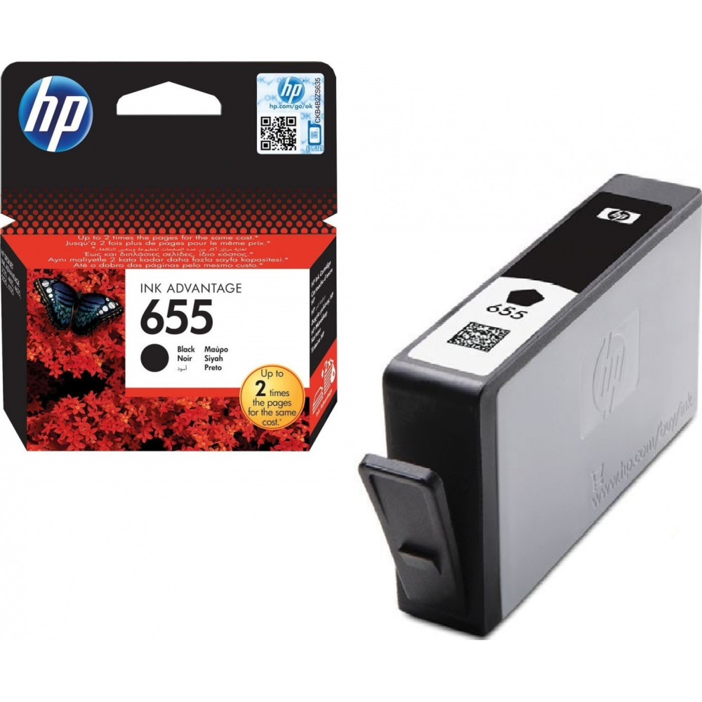 CZ109AE — HP 655 cartouche d'encre noir Advantage authentique