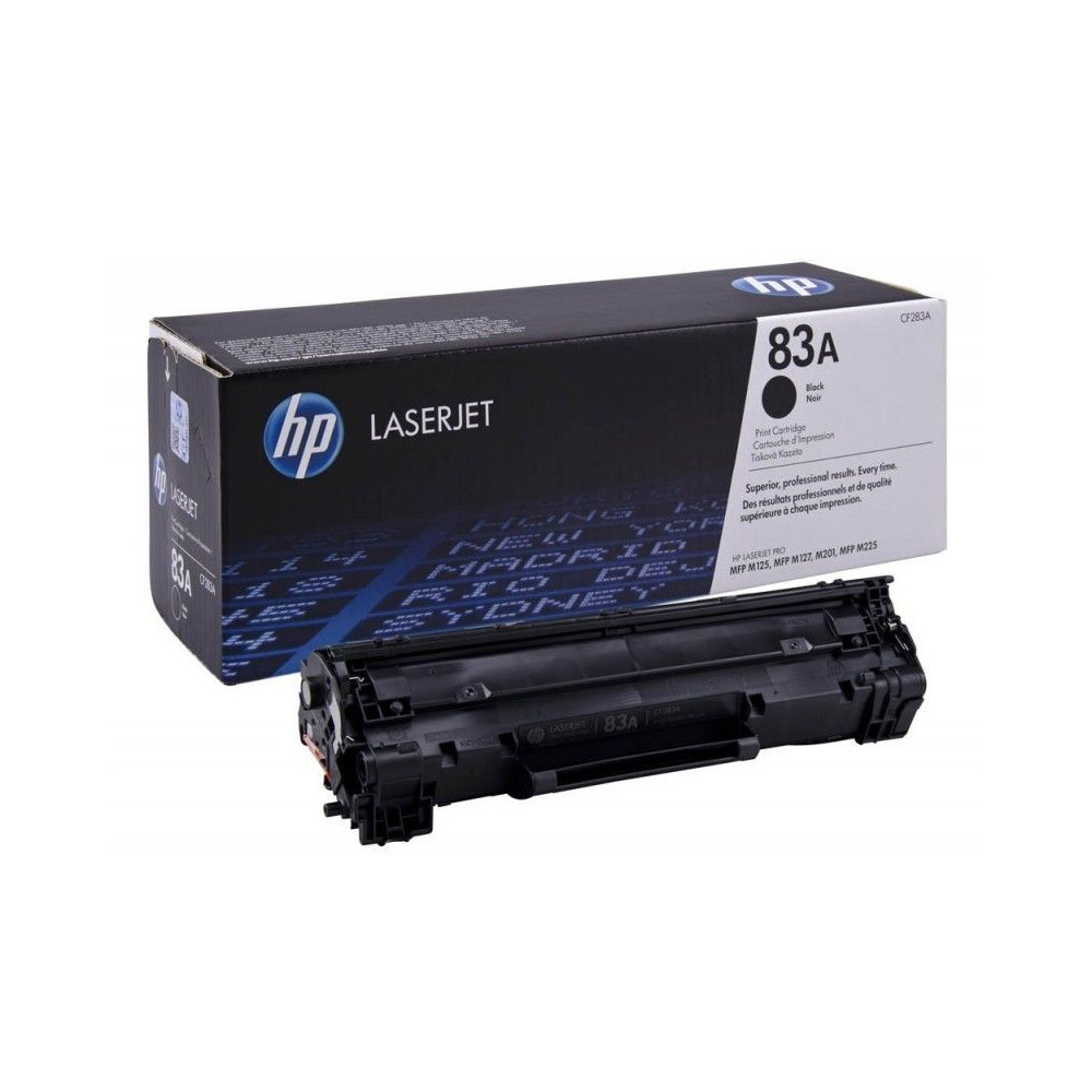 Pack de 2 Cartouches de toner originales HP LaserJet 83A / Noir / 1 500 pages CF283AF
