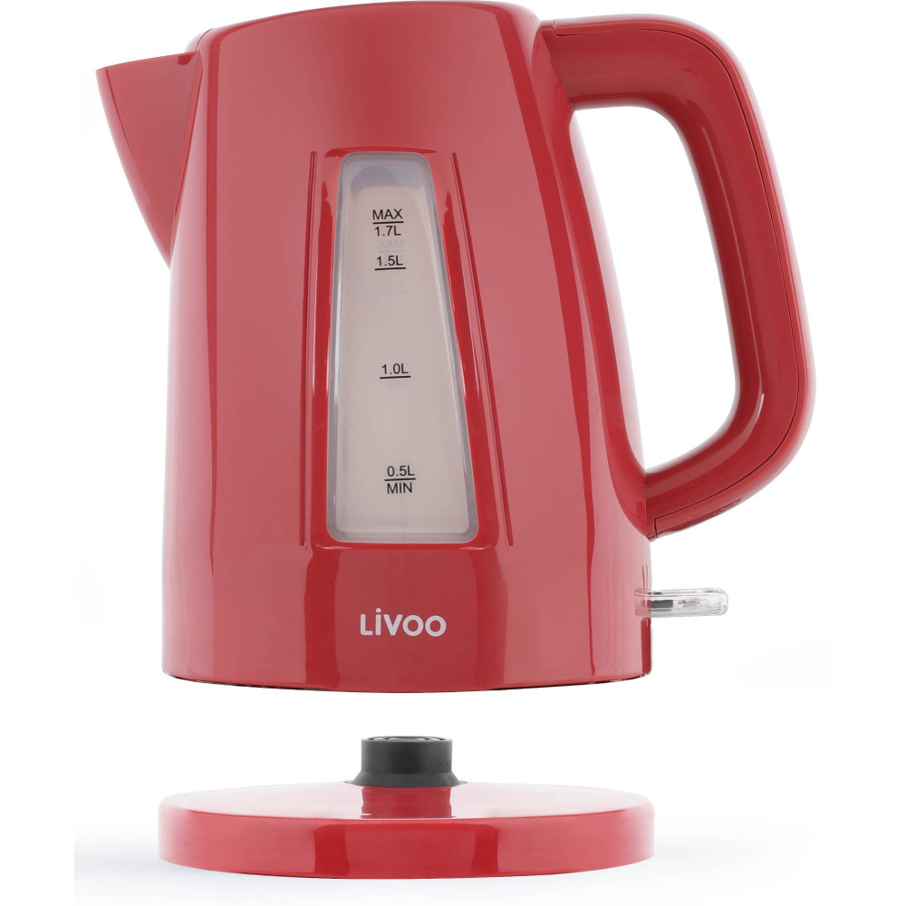 Bouilloire électrique LIVOO DOD184R / 1.7 L / 2200W / Rouge