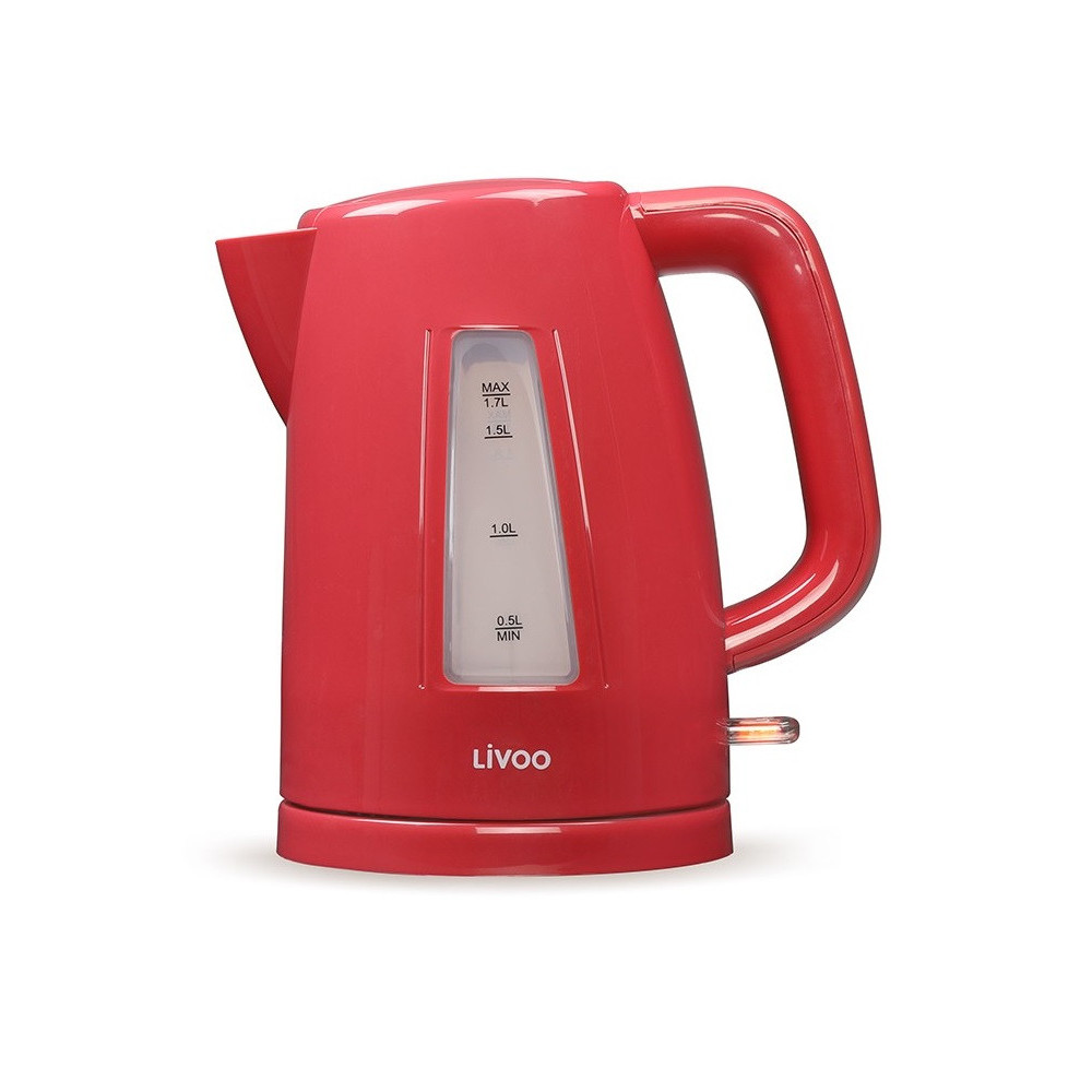 Bouilloire électrique LIVOO DOD184R / 1.7 L / 2200W / Rouge