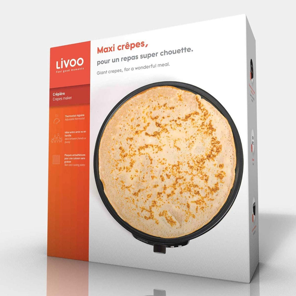 Crêpière LIVOO DOP196 / Noir