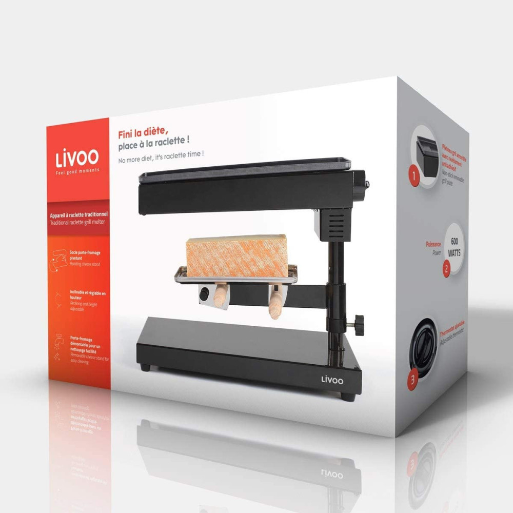 Appareil à raclette traditionnel LIVOO DOC159 / 1200W