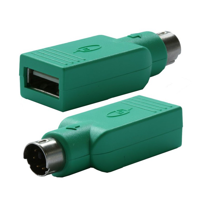Переходник PS/2 на 2 USB. Переходник для клавиатуры с PS/2 на USB. Переходник Dongle. 1pcs разъем.