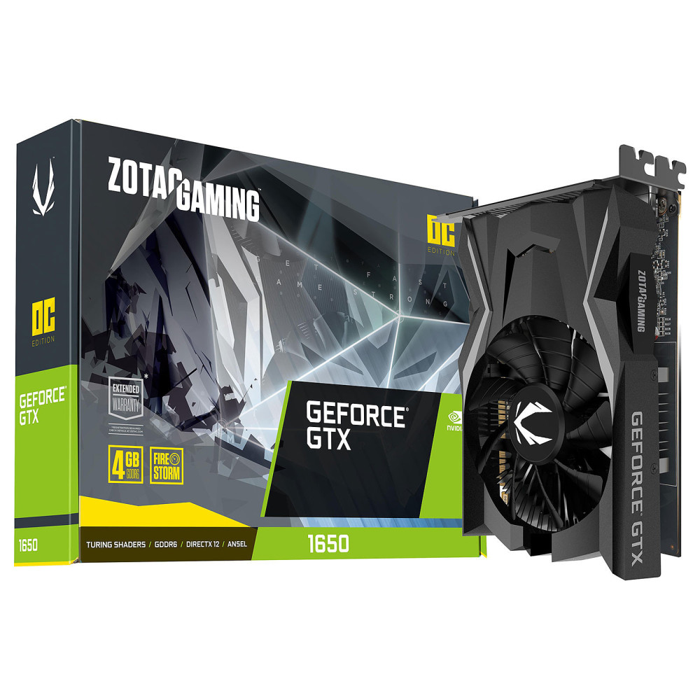 Carte graphique ZOTAC GAMING GeForce GTX 1650 OC / 4 Go GDDR6