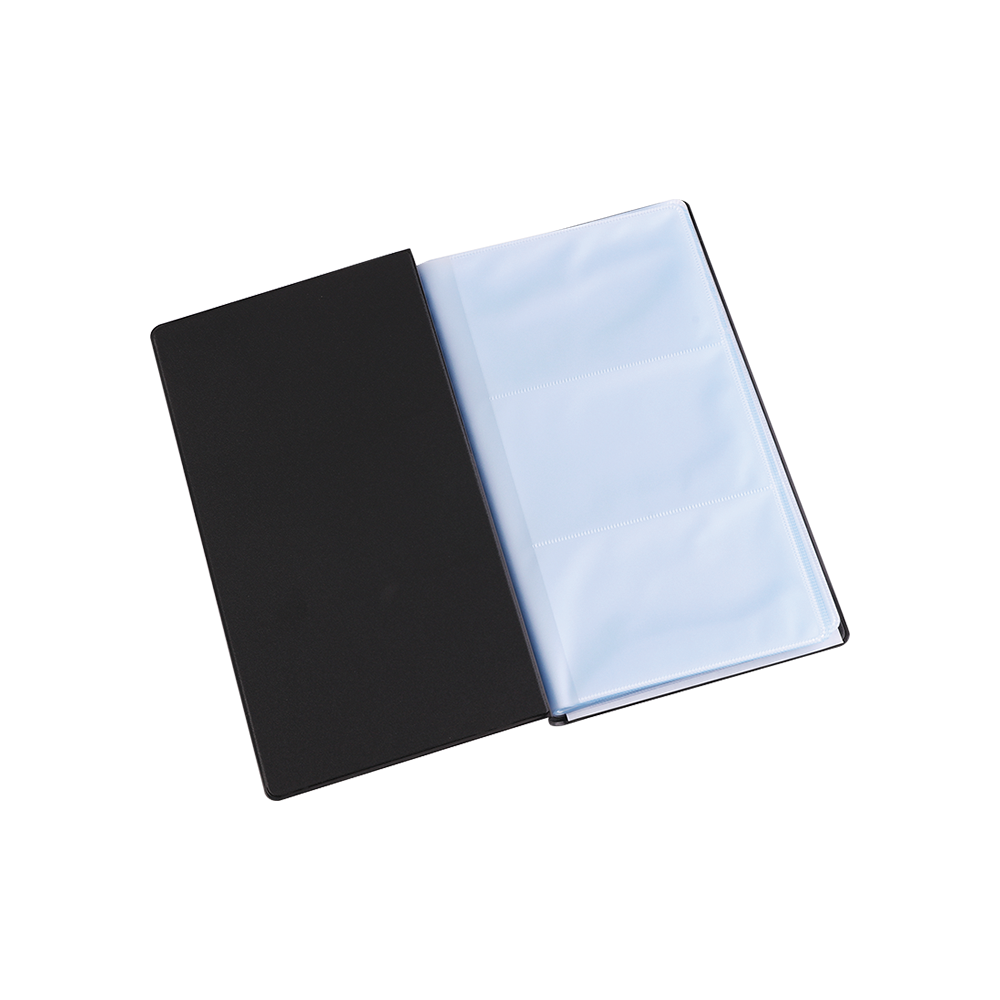 Carnet de Cartes Visite Deli E5783 PVC  Noir / 180 cartes