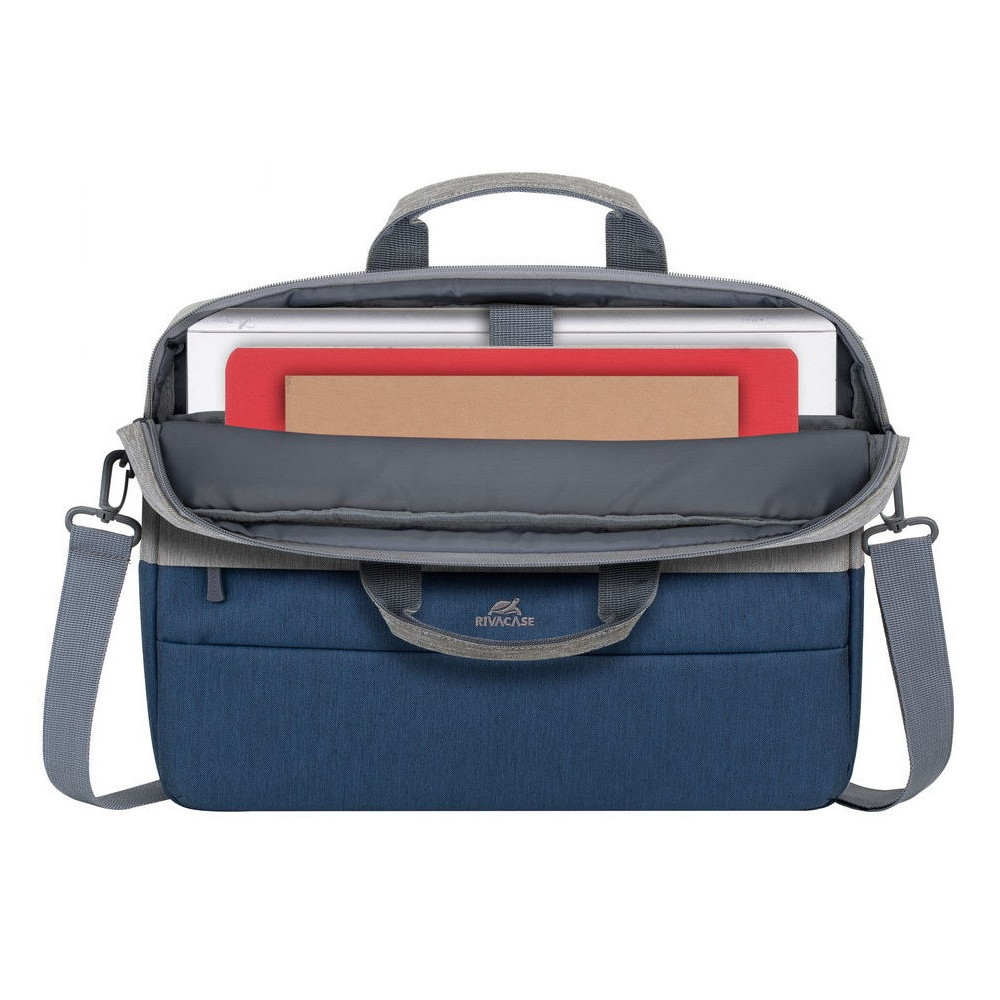 Sacoche pour pc portable 15.6" RivaCase 7532 / Gris et Bleu
