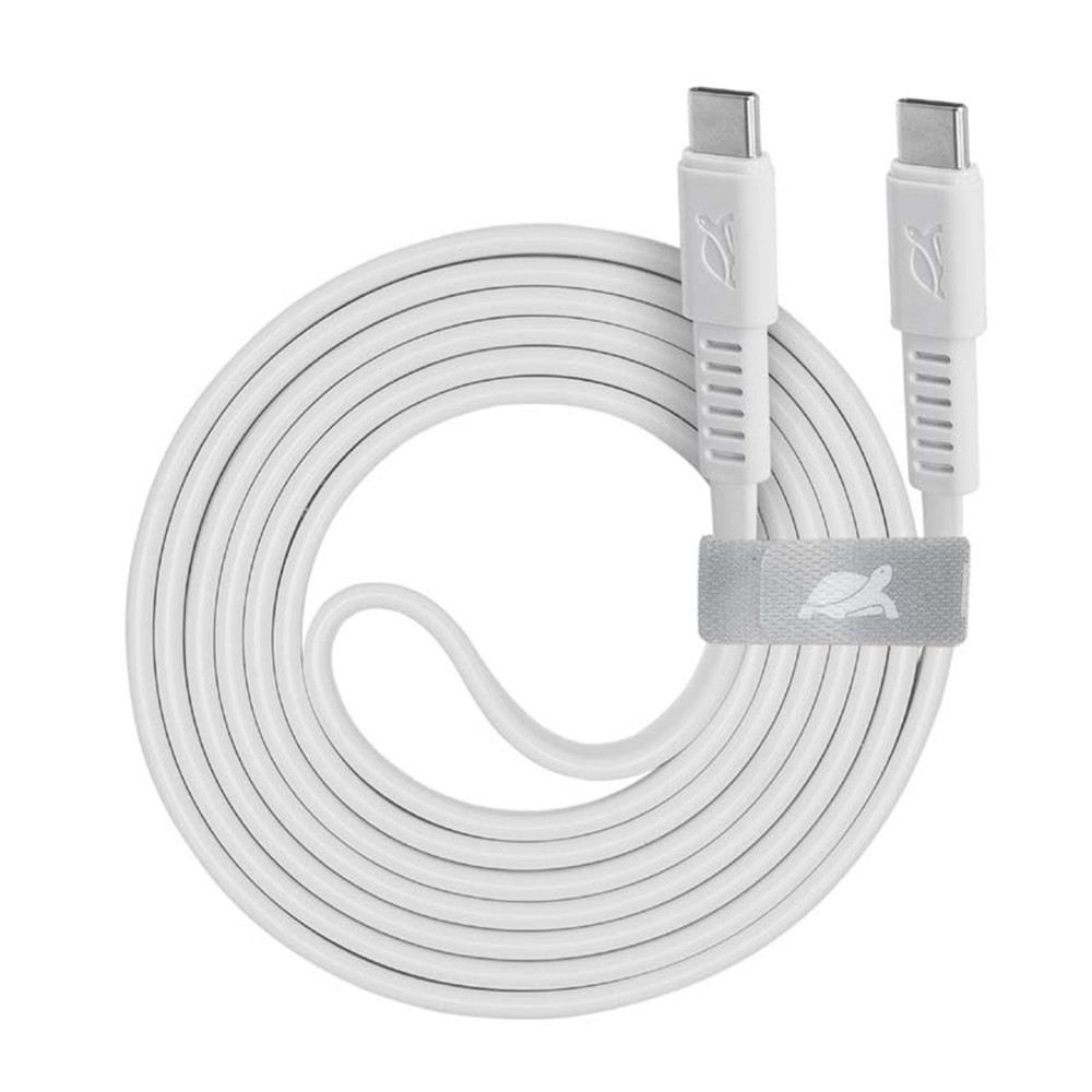 Câble RivaCase PS6005 BK12 USB-C Vers USB-C / Blanc