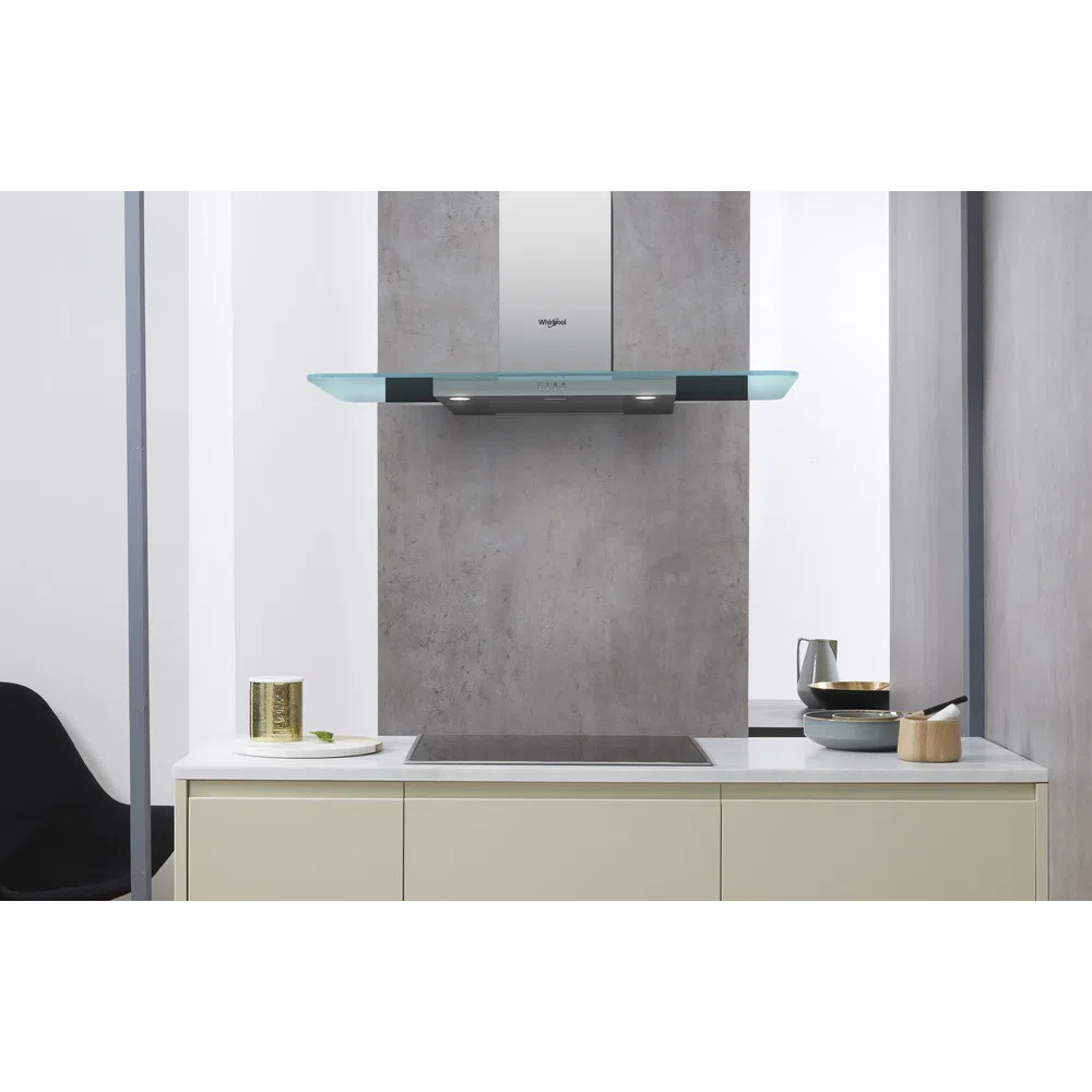 Hotte de décoration Whirlpool WHFG 94 F LM X 90cm / Inox