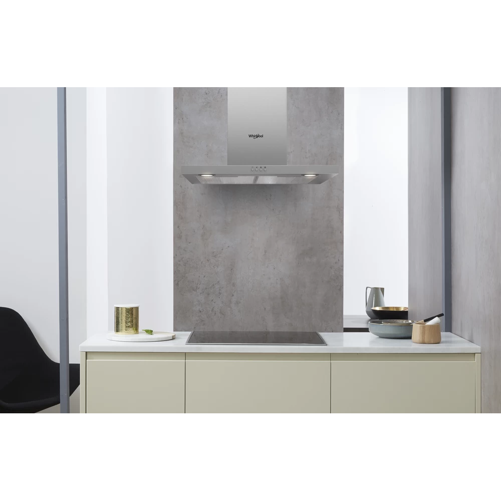 Hotte Décorative Murale Whirlpool AKR 558/3 IX 60cm / Inox