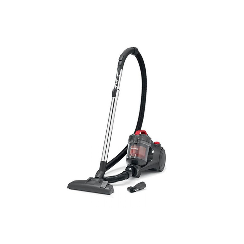 Aspirateur sans sac Brandt ASS120 / 1200 W / Noir et Rouge