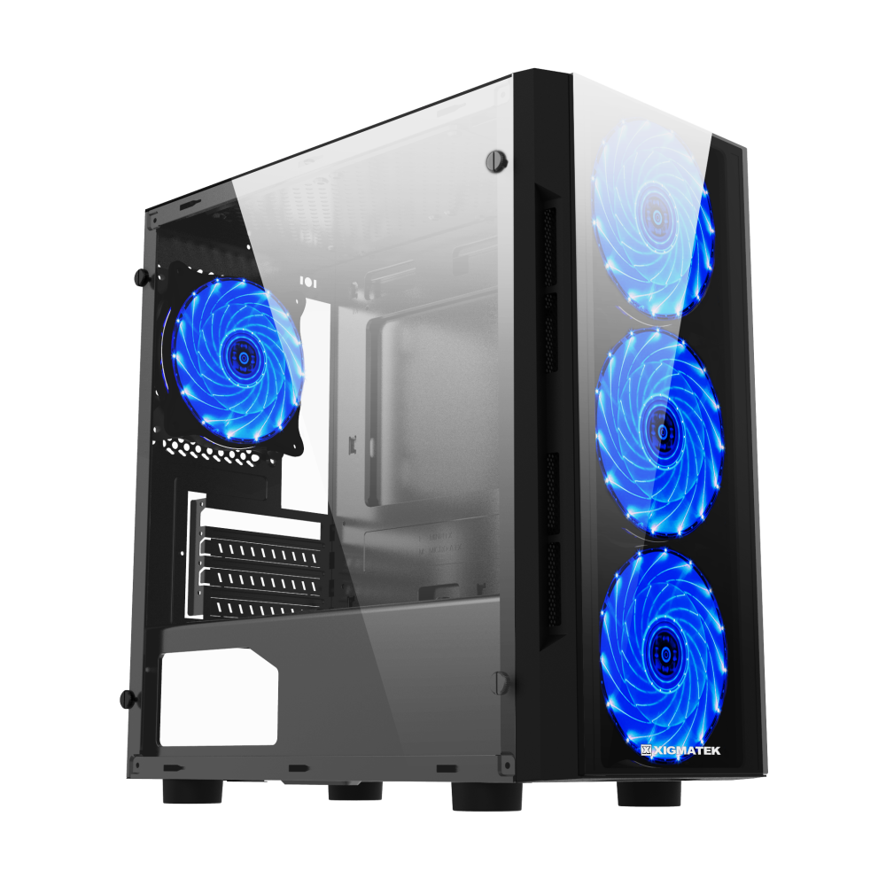 Boitier Gamer Xigmatek Scorpio II Mini Tour LED Bleu