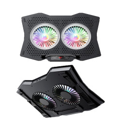 GAMENOTE F2072 Support ventilé pour PC Portable Ordinateur jusqu'à 17  silencieux - Retroéclairage RGB - Refroidisseur au meilleur prix