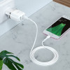 Chargeur Hoco N4 Aspiring / 2.4A / Double Ports / Type-C / Blanc