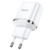 Chargeur Hoco N4 Aspiring / 2.4A / Double Ports / Type-C / Blanc