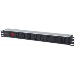 Multiprise Intellinet 8 prises rackable 1U 19"