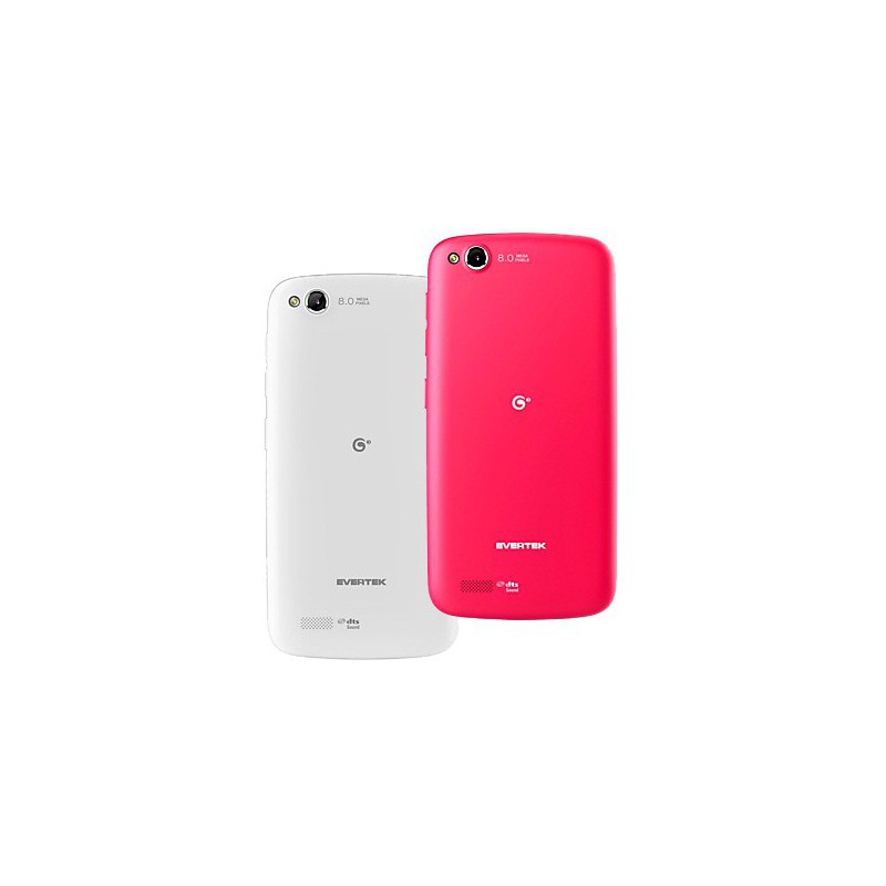 Téléphone Evertek EverMiracle / 3G / Double SIM + Coque Rose