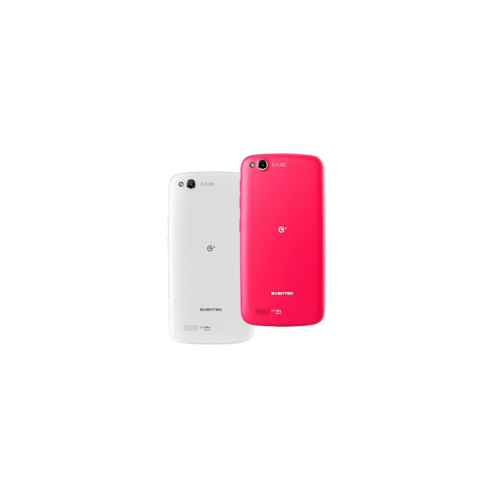 Téléphone Evertek EverMiracle / 3G / Double SIM + Coque Rose