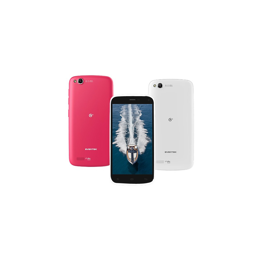 Téléphone Evertek EverMiracle / 3G / Double SIM + Coque Rose