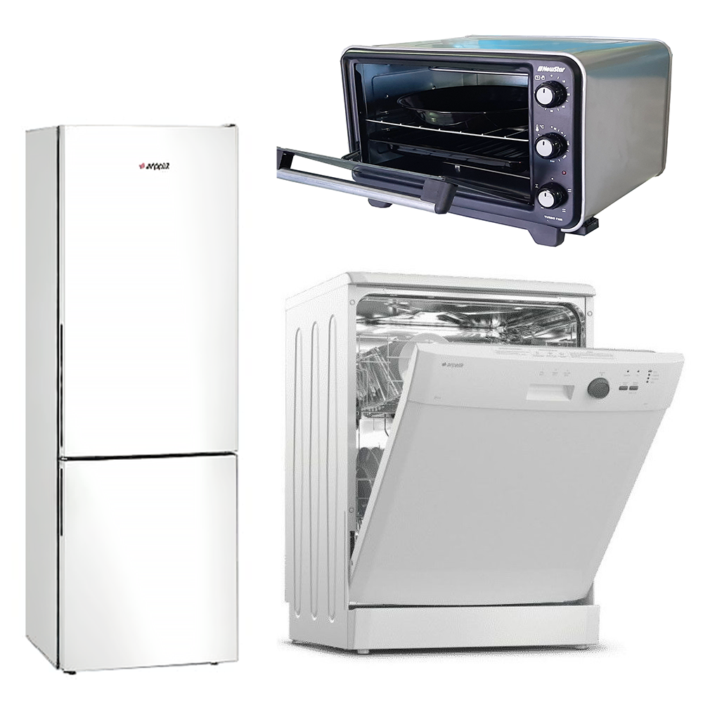 Pack Arcelik : Réfrigérateur Combiné + Lave Vaisselle + Four électrique 36L Offert